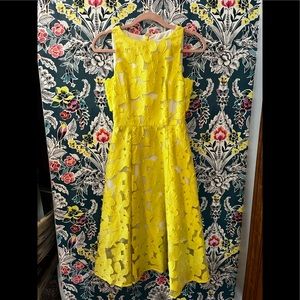 Antonio Melani women’s (0) Gorgeous bright yellow floral party dress